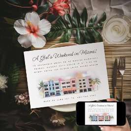 マイアミビーチバチェロレッテウィークエンド 招待状