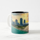 マイアミビーチパノラマビューマグ ツートーンマグカップ (正面左)