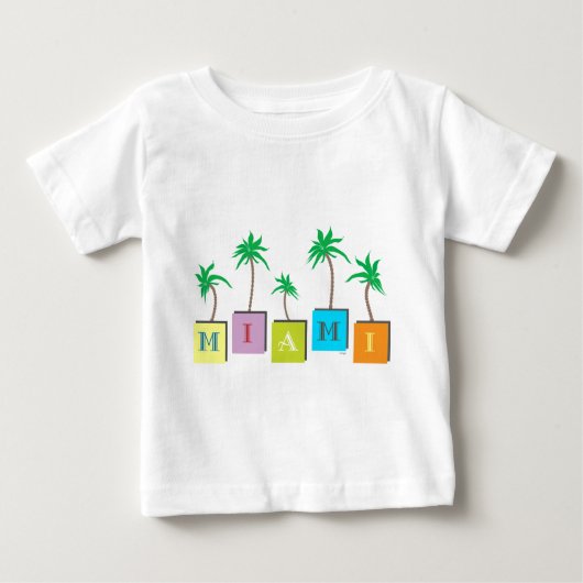 マイアミビーチパームズ ベビーTシャツ (正面)