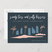 マイアミビーチフロリダウェディングザデイト 案内ポストカード (正面/裏面)