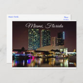 マイアミビーチフロリダスカイライントラベルポストカード ポストカード (正面/裏面)