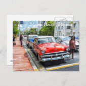 マイアミビーチフロリダポストカード ポストカード (正面/裏面)