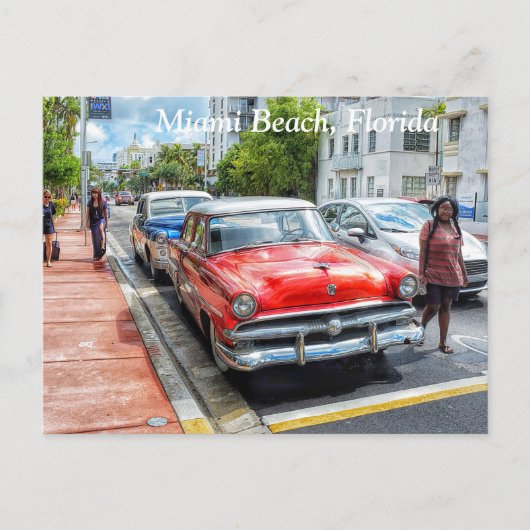マイアミビーチフロリダポストカード ポストカード (正面)