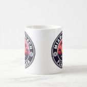 マイアミビーチフロリダレトロサンセットデミディーズ60s コーヒーマグカップ (中央)