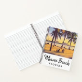 マイアミビーチフロリダヴィンテージウォーターカラーアート ノートブック (内部)
