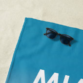 マイアミビーチフロリダヴィンテージトラベル ビーチタオル (インサイチュ)