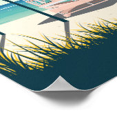 マイアミビーチフロリダヴィンテージトラベル ポスター (角)