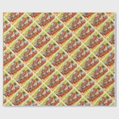 マイアミビーチフロリダヴィンテージラージレター ラッピングペーパー (フラット)