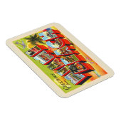 マイアミビーチフロリダヴィンテージ大レターはがき マグネット (右側)