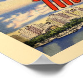 マイアミビーチフロリダヴィンテージ観光1940年代 ポスター (角)