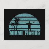 マイアミビーチフロリダヴィンテージ シーズンポストカード (正面)