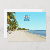 マイアミビーチフロリダヴィンテージ ポストカード (正面/裏面)