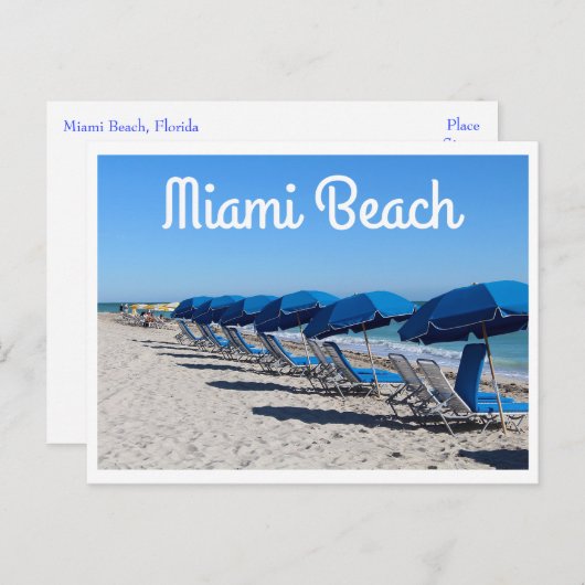 マイアミビーチフロリダ州 – アメリカ ポストカード (正面/裏面)
