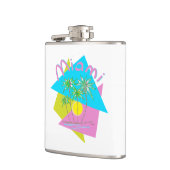 マイアミビーチフロリダ抽象デザイン フラスク (左)