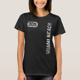 マイアミビーチフロリダ305エリアコードヴィンテージレトロ Tシャツ