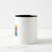 マイアミビーチフロリダ ツートーンマグカップ (中央)