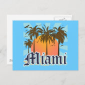 マイアミビーチフロリダFLA ポストカード (正面/裏面)