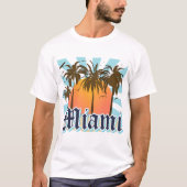 マイアミビーチフロリダFLA Tシャツ (正面)