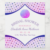 マイアミビーチブライダルシャワー ワインラベル (シングルラベル)