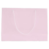 マイアミビーチブルーアンドピンクパームツリーズ ラージペーパーバッグ (裏面)