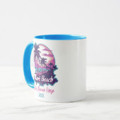 マイアミビーチレトロ マグカップ (正面左)