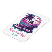 マイアミビーチレトロ マグネット (左側)