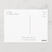 マイアミビーチ傘 ポストカード (裏面)