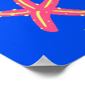 マイアミビーチ名門私立校風のルーム、ブルー ポスター (角)