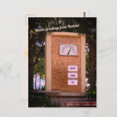 マイアミビーチ海駆動温度計(挿入日) ポストカード (正面/裏面)