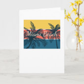 マイアミビーチ カード (黄色い花)