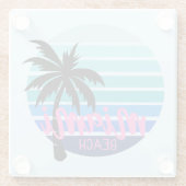 マイアミビーチ ガラスコースター (裏面)