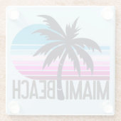 マイアミビーチ ガラスコースター (裏面)