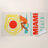 マイアミビーチ ビーチタオル (正面)