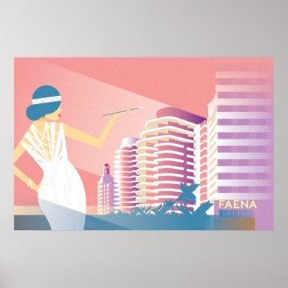 マイアミビーチ |フェーナ ポスター