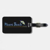 マイアミビーチ，フロリダアンブレラカッコいい ラゲッジタグ (裏面横)