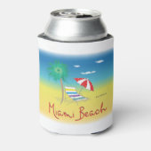 マイアミビーチ、フロリダカッコいいおもしろい 缶クーラー (缶裏面)
