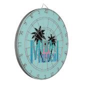 マイアミビーチ – フロリダタイポグラフィ ダーツボード (正面左)