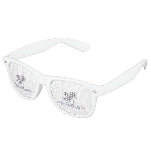 マイアミビーチ，フロリダパームスクールクールグラフィック レトロサングラス (アングル)