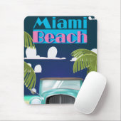 マイアミビーチ，フロリダ州USAヴィンテージ旅行ポスター マウスパッド (マウス)
