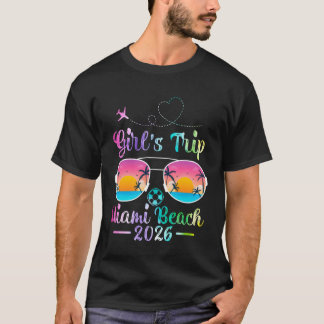 マイアミビーチ フロリダ ガールズトリップ 2026 夏 V Tシャツ