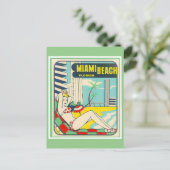 マイアミビーチ フロリダ ヴィンテージ旅行 ポストカード (スタンド正面)