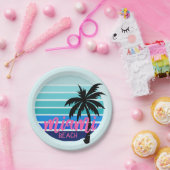 マイアミビーチ ペーパープレート (パーティー)