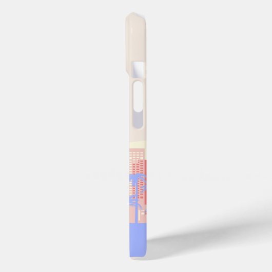 マイアミビーチ，マイアミ旅行名門私立校風のアートルームパステル Case-Mate iPhoneケース (裏面 / 左)