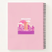 マイアミビーチ，マイアミ旅行名門私立校風のアート，ルーム，ピンク ノートブック (裏面)