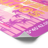 マイアミビーチ,マイアミ旅行名門私立校風のアート,ルーム,ピンク ポスター (角)