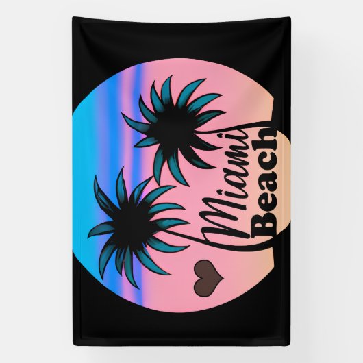 マイアミビーチ 横断幕 (縦)