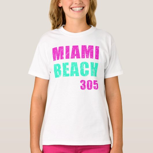 マイアミビーチ 305 Tシャツ (正面)