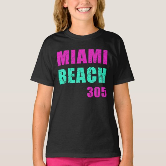 マイアミビーチ 305 Tシャツ (正面)