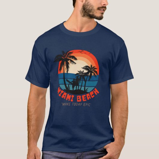 マイアミビーチ Tシャツ (正面)