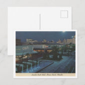 マイアミビーチFL,リンカーンロードモール1963ヴィンテージ ポストカード (正面/裏面)